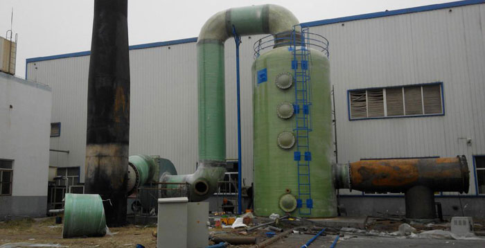 酸霧吸收塔已投產(chǎn)